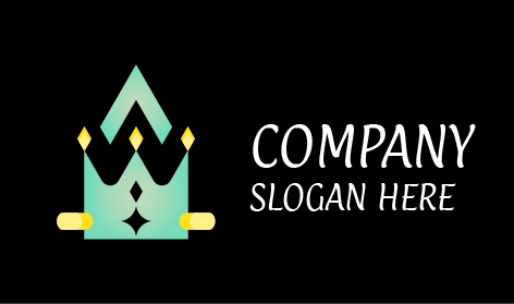 Logotipo De Corona De Gemas Amarillas