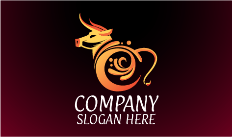 Logo Sapi Perah Abstrak