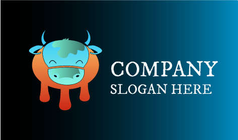 Logo Sapi Perah Dengan Mata Tertutup