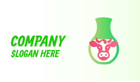 Logo De Bouteille De Lait De Vache