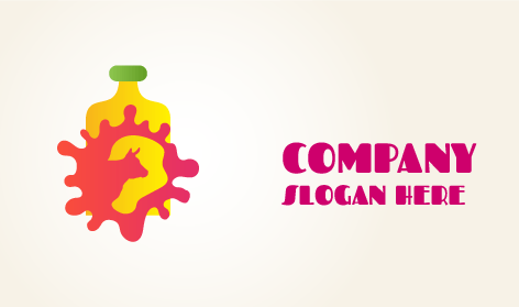 Logo Botol Susu Kuning Sapi