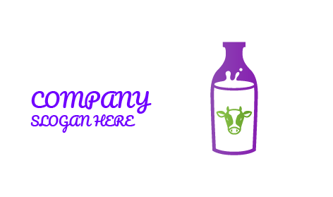 Logo Botol Susu Susu Ungu