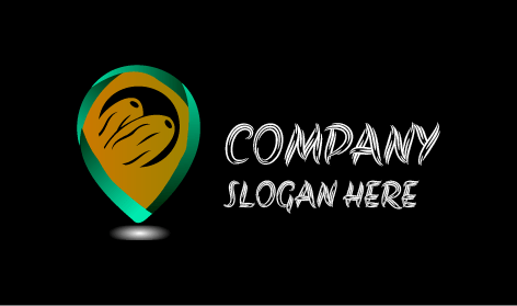 Logo Ikon Lokasi Kurma