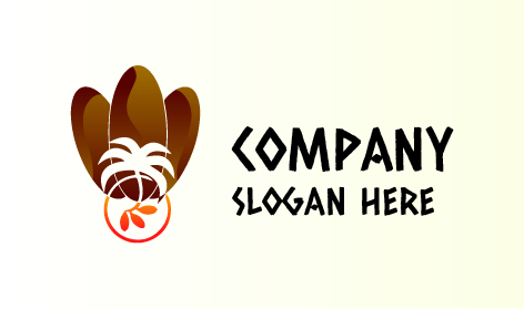 Logotipo Brillante De Dátiles Medjool