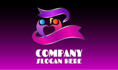 Logo Für Tanzendes Dating-Paar