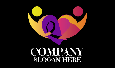 Logotipo De Namoro De Vínculo Envolvente