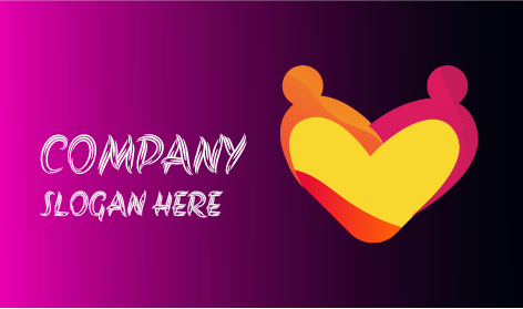 Logotipo De Conexão De Coração Para Coração