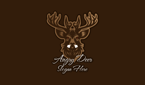 Wütendes Hirschhörner-logo