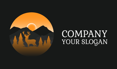 Schwarzes Berghirsch-logo