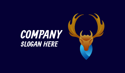 Braunes Hirschkopf-logo