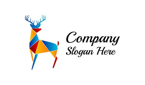 Buntes Muster-hirsch-logo