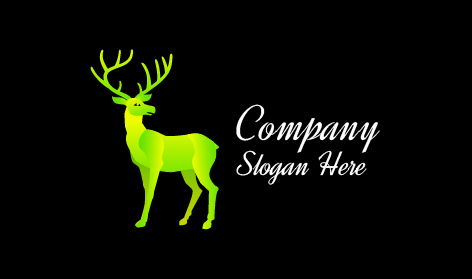 Grünes Lumen-hirsch-logo