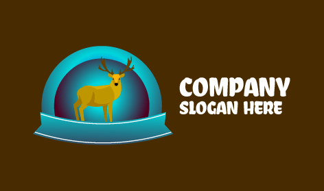 Majestätisches Hirschgeweih-logo