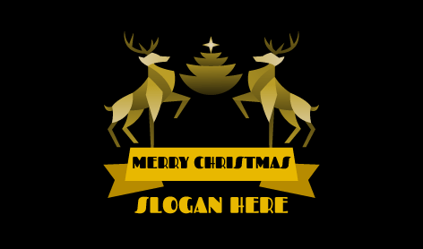 Frohe Weihnachten Hirsch Logo
