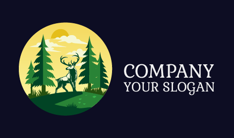 Kiefernbaum-hirsch-logo