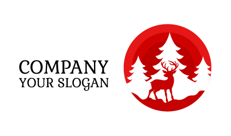 Roter Kreis Hirsch Logo