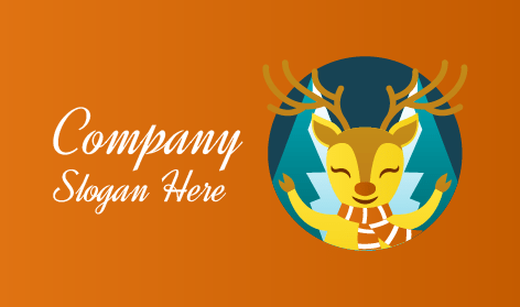 Wunderliches Winterhirsch-logo