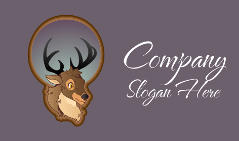 Wildes Braunes Hirschlogo