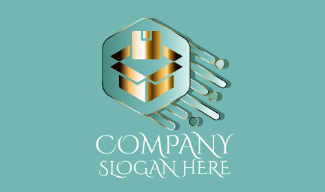 Logo Pengiriman Paket Perunggu