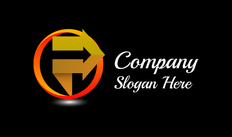 Logo Pengiriman Panah Ganda