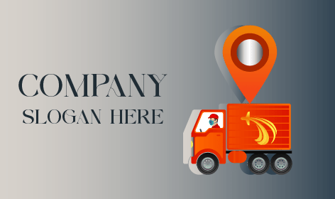 Logo Pengiriman Truk Oranye