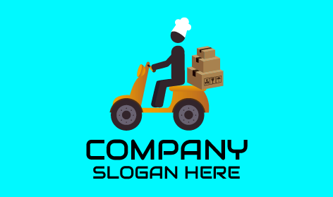 Logo Pengiriman Makanan Vespa