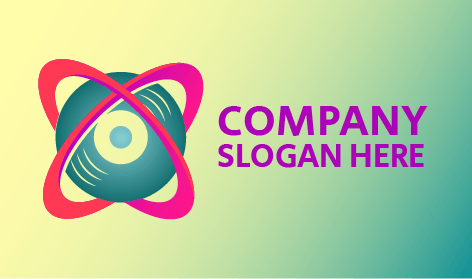 Logotipo de transmisión de sonido de DJ global