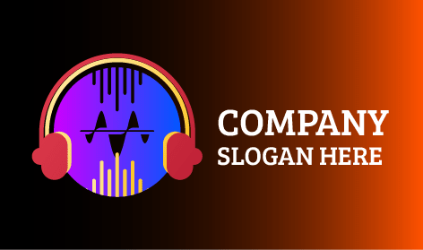 Melodi Kulaklık Dj Logosu