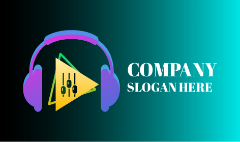 Musical Headset DJ Logo