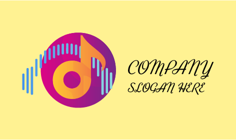 Musiknoten-DJ-Logo