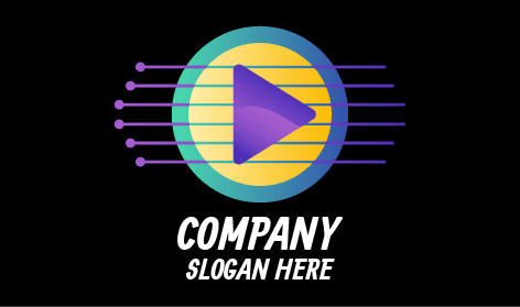 Purple Equalizer DJ Logo