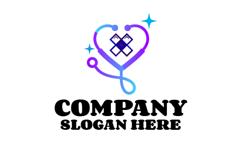 Logo De Médecin Avec Pansement Scintillant