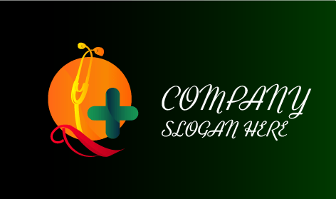 Embouts Auriculaires Orange Avec Logo De Médecin Stéthoscope