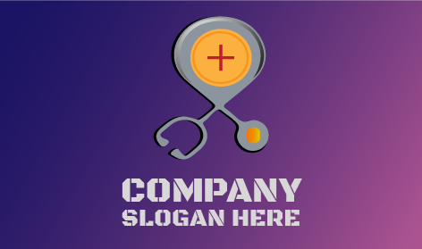 Logo Du Médecin Cardiographe Argenté