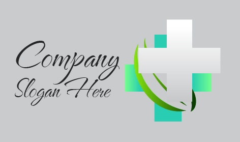 Logo De Médecin Avec Signe Plus Argenté