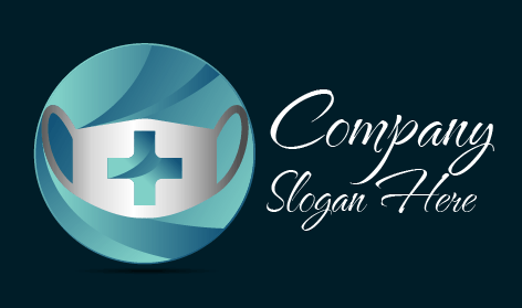 Logo Du Masque De Médecin Blanc