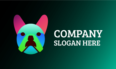 Adorable Logotipo De Perro Colorido