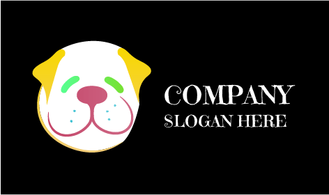 Logotipo De Cão Adorável E Afetuoso
