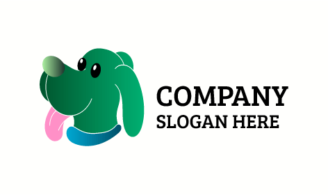 Logotipo De Perro De Cuello Azul