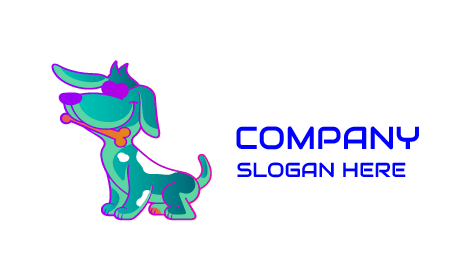 Logotipo De Perro De Hueso Marrón