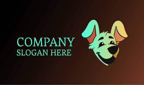 Logotipo De Perro Fiel Y Divertido