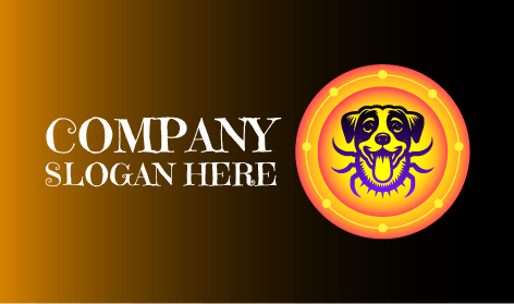 Logotipo De Perro Con Lengua Colgando