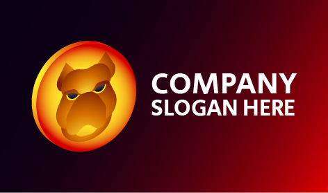 Logotipo De Perro Pitbull Marrón Mate