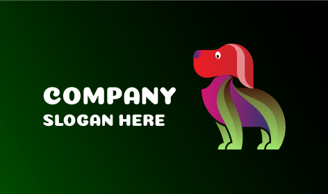 Logotipo De Perro Multicolor