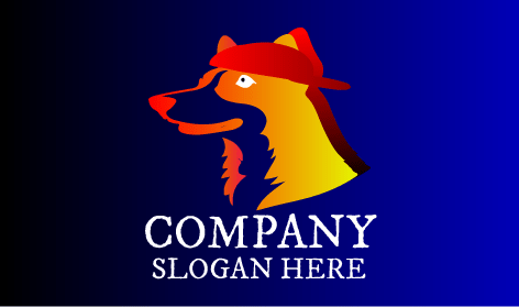 Logotipo De Perro Con Pañuelo Rojo