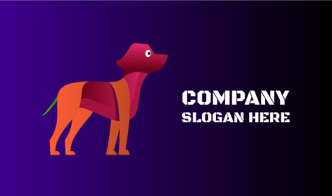 Logotipo De Perro Marrón Esperando