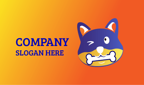 Logo De Perro Lindo Guiñando Un Ojo