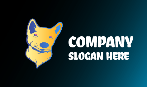 Logotipo De Perro Peludo Amarillo