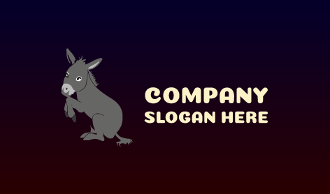 Logo Kliping Keledai Yang Menggemaskan