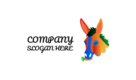 Blue Eyes Donkey Logo